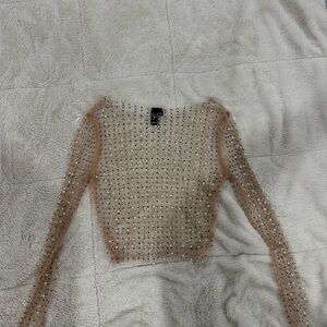 Windsor Pearl and Sequin Embellished Top